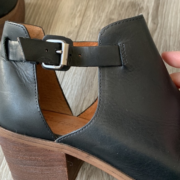 MADEWELL Pierce Peep Toe Shoe Bootie Black Size 8.5 - Picture 6 of 13